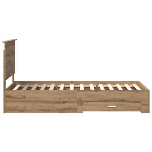 Рамка за легло с таблото Дъб 90 x 200 cm Инженерно дърво
