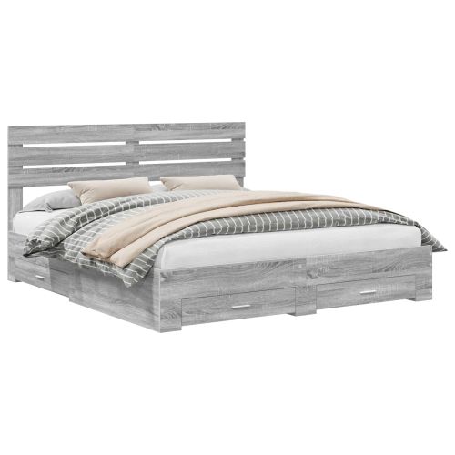 Рамка за легло с чекмедже с таблото Инженерно дърво