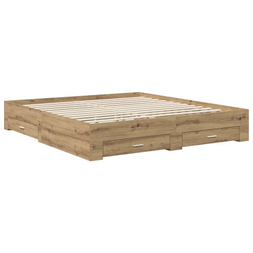 Рамка за легло с чекмедже с таблото Инженерно дърво