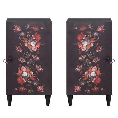 Шкафове за съхранение с врата Многоцветен 40 x 33,5 x 75 см