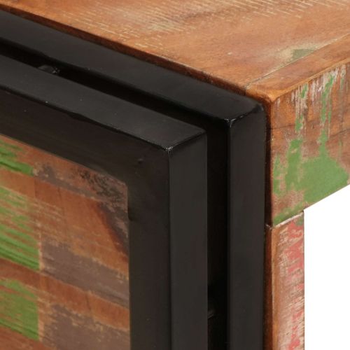 Винен рафт 100 x 45 x 33 см Солидна рециклирана дървесина