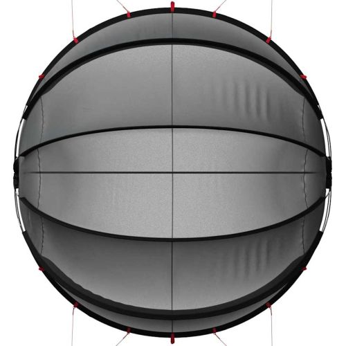 Купол за басейн Черно 336 x 322 x 160 см