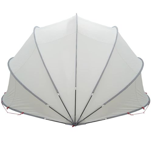 Купол за басейн Сив и оранжев 500 x 500 x 236 см