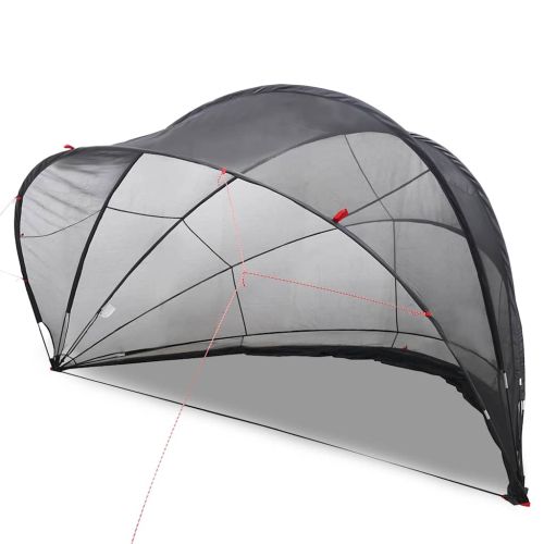 Купол за басейн Черно 500 x 500 x 236 см