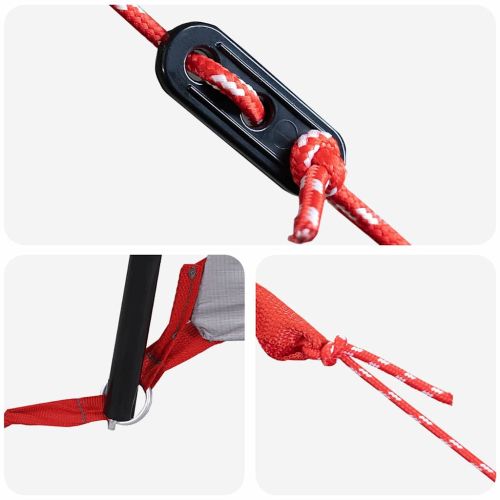 Семейна палатка с покрив Синьо и сиво 760 x 645 x 230 см