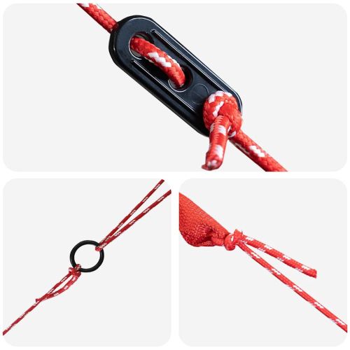 Палатка тип ти пи с покрив Сив и оранжев 490 x 410 x 210 см