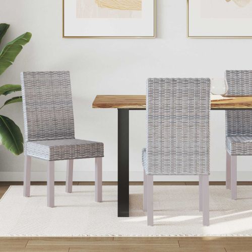 Трапезен стол 2 pcs Бял лак 45 x 54 x 93 см