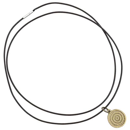 Кожена връв Тъмен кафяв Ø1 мм x 10 м Кожа