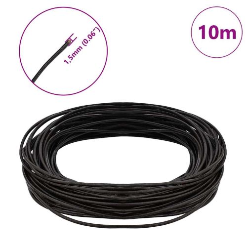 Кожена връв Тъмен кафяв Ø1,5 мм x 10 м Кожа