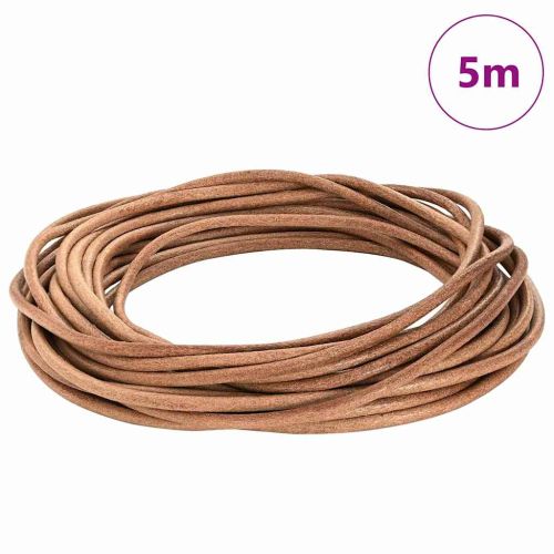 Кожена връв Кафяво Ø4 мм x 5 м Кожа