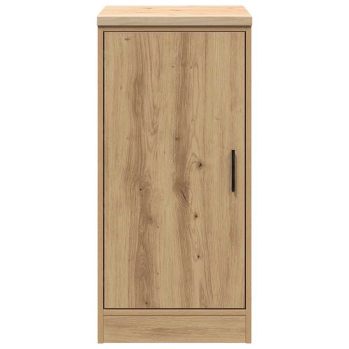 Гаражен шкаф за съхранение, дъб артизан, 40x51x85 см, бор масив