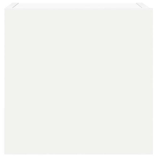 Комплект ТВ шкафове от 7 части, бял, инженерно дърво