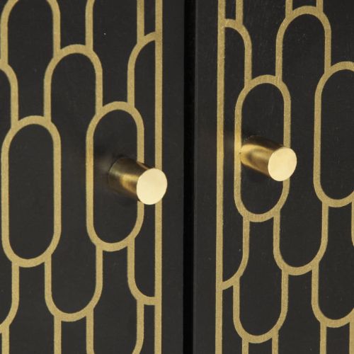 Странични шкафове 3 бр 60x33x75 см манго масивно дърво