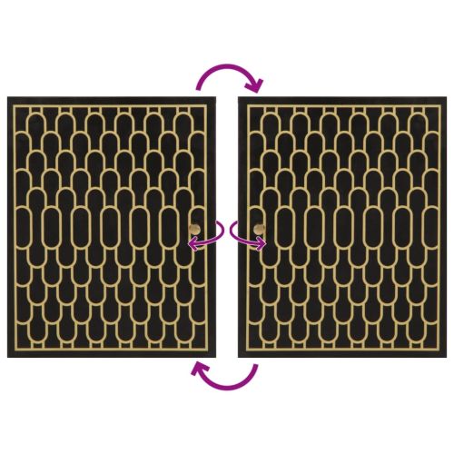 Комплект мебели за баня, 4 части, масивна мангова дървесина