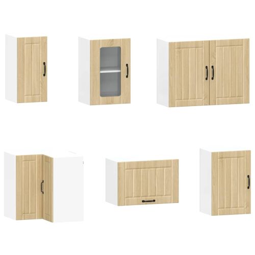 Комплект кухненски шкафове от 11 части Kalmar, инженерно дърво