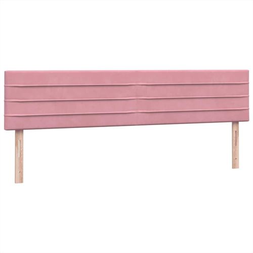 Box Spring легло с матраци Розово 180x210 cm Кадифе