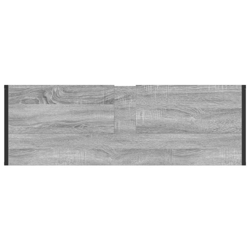 Комплект мебели за баня с чекмедже Сив Сонома Инженерно дърво