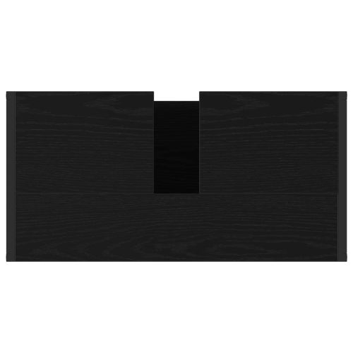 Комплект мебели за баня с чекмедже Черния дъб Инженерно дърво