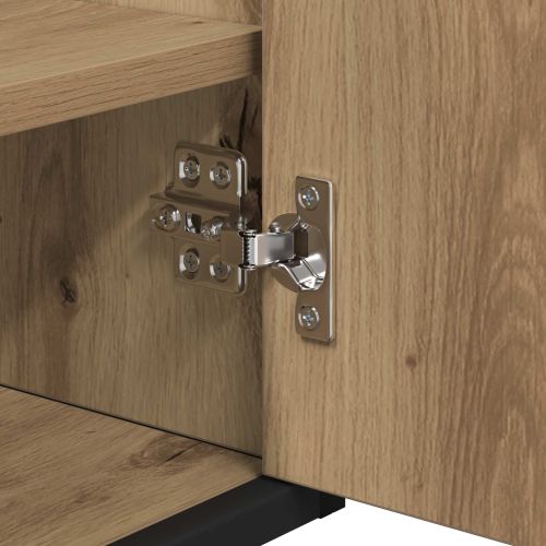 Комплект мебели за баня с чекмедже с рафт Дъб Инженерно дърво