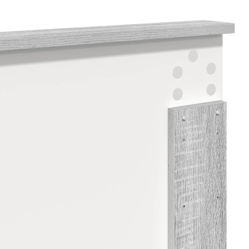 Рамка за легло Сив Сонома 200 x 200 cm Солидно борово дърво