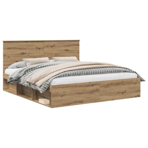 Рамка за легло Дъб Артизан 180 x 200 cm Солидно борово дърво