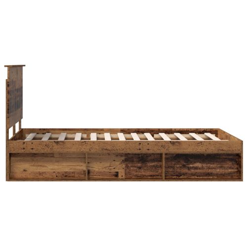 Рамка за легло Старо дърво 120 x 200 cm Солидно борово дърво