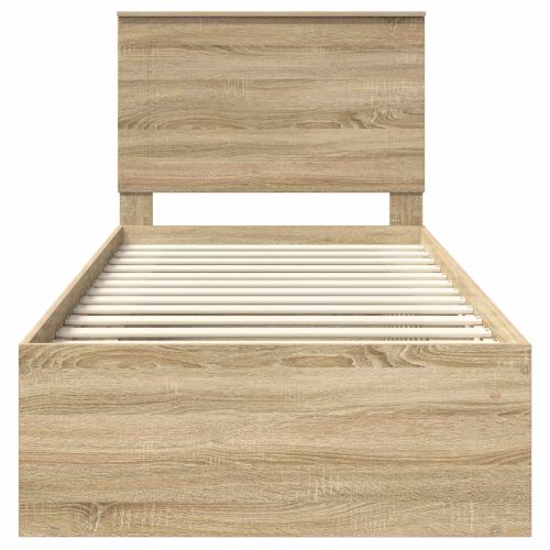 Рамка за легло Сонома 100 x 200 cm Солидно борово дърво