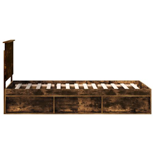 Рамка за легло Димян дъб 75 x 190 cm Солидно борово дърво