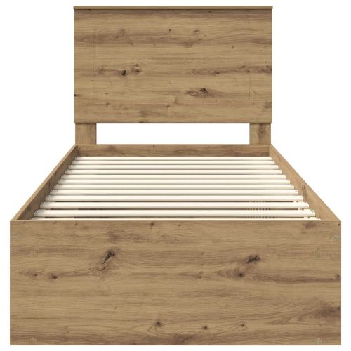Рамка за легло Дъб Артизан 75 x 190 cm Солидно борово дърво