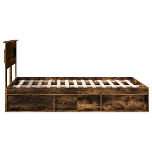 Рамка за легло Димян дъб 150 x 200 cm Солидно борово дърво