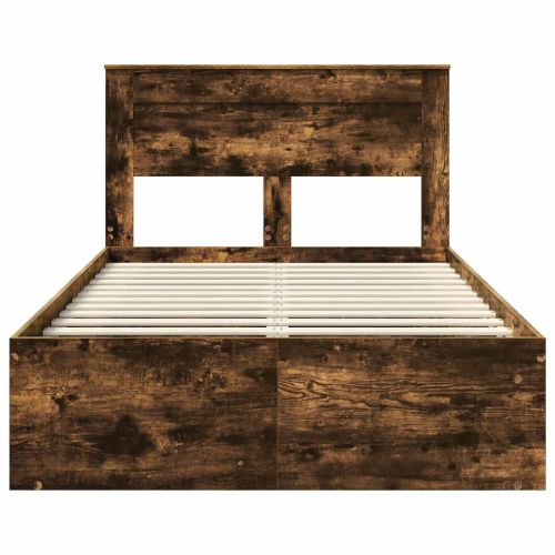 Рамка за легло Димян дъб 120 x 200 cm Солидно борово дърво