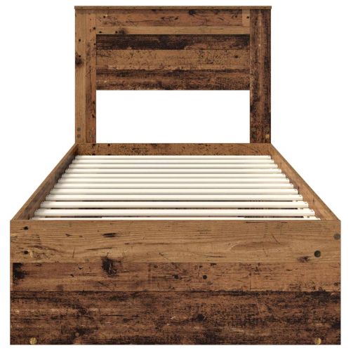 Рамка за легло Старо дърво 100 x 200 cm Солидно борово дърво