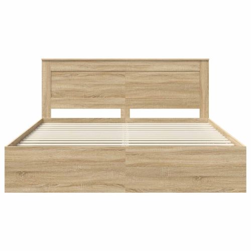 Рамка за легло Сонома 200 x 200 cm Солидно борово дърво