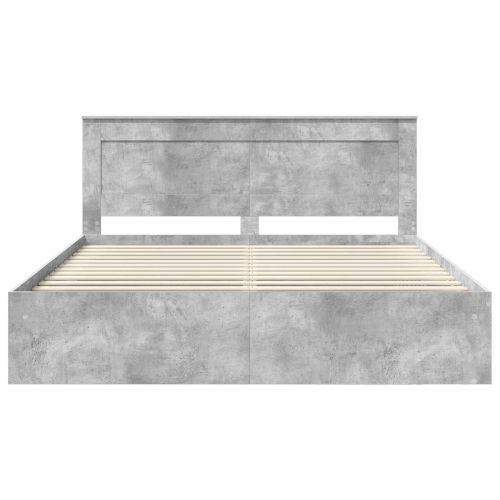 Рамка за легло Бетон 180 x 200 cm Солидно борово дърво