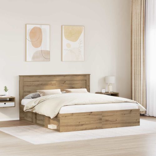 Рамка за легло Дъб Артизан 180 x 200 cm Солидно борово дърво