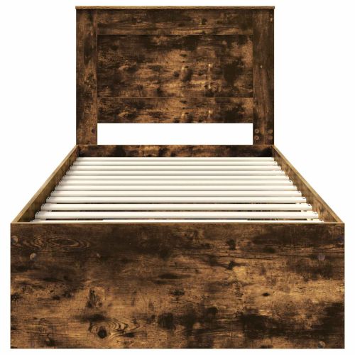 Рамка за легло Димян дъб 90 x 190 cm Солидно борово дърво