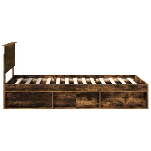 Рамка за легло Димян дъб 100 x 200 cm Солидно борово дърво