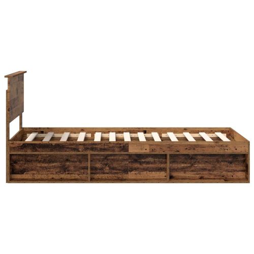 Рамка за легло Старо дърво 90 x 190 cm Солидно борово дърво