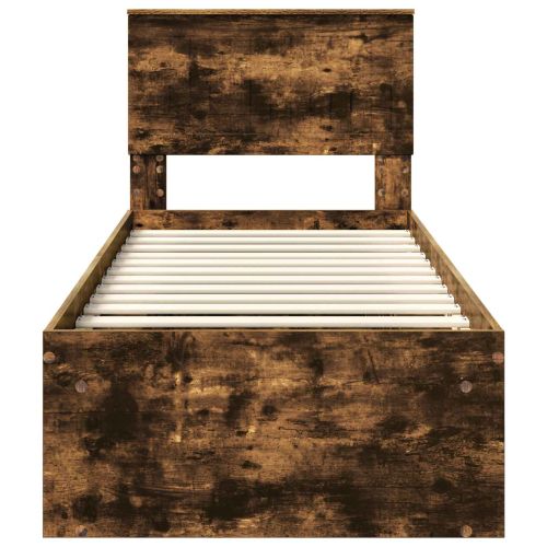 Рамка за легло Димян дъб 75 x 190 cm Солидно борово дърво