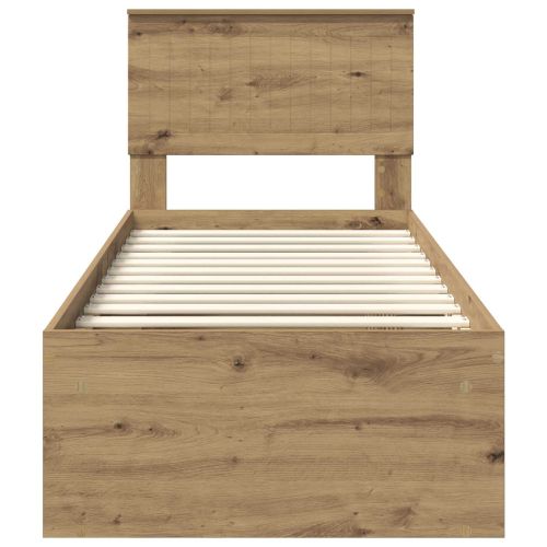 Рамка за легло Дъб Артизан 75 x 190 cm Солидно борово дърво