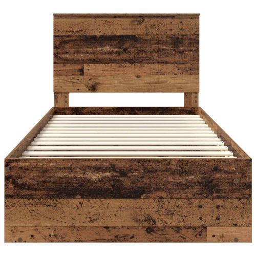 Рамка за легло Старо дърво 100 x 200 cm Солидно борово дърво