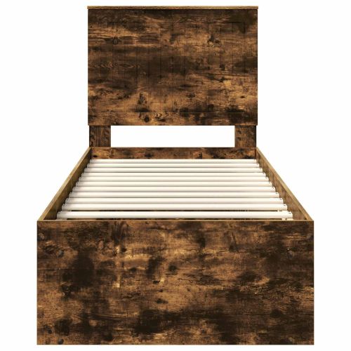 Рамка за легло Димян дъб 75 x 190 cm Солидно борово дърво