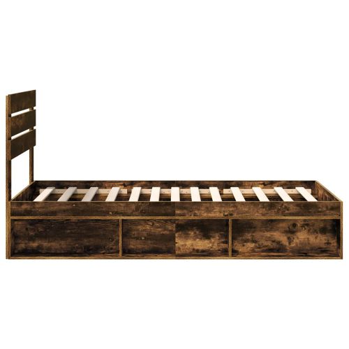 Рамка за легло Димян дъб 100 x 200 cm Солидно борово дърво