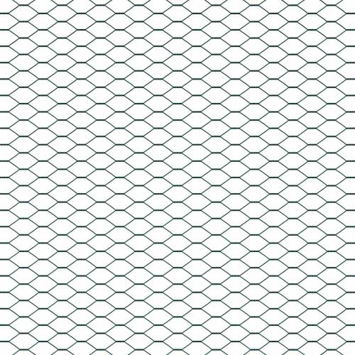 Оградa с колчета Зелен 1.5 x 25 m Покрит със PVC стомана