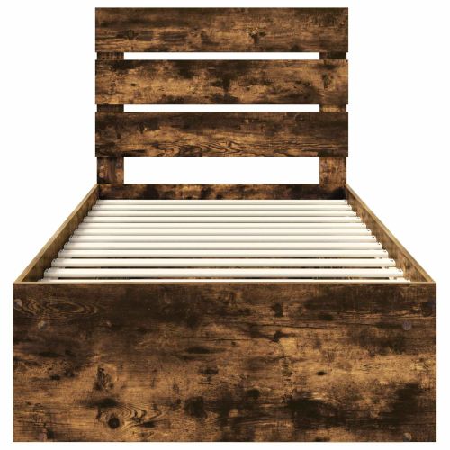 Рамка за легло Димян дъб 100 x 200 cm Солидно борово дърво