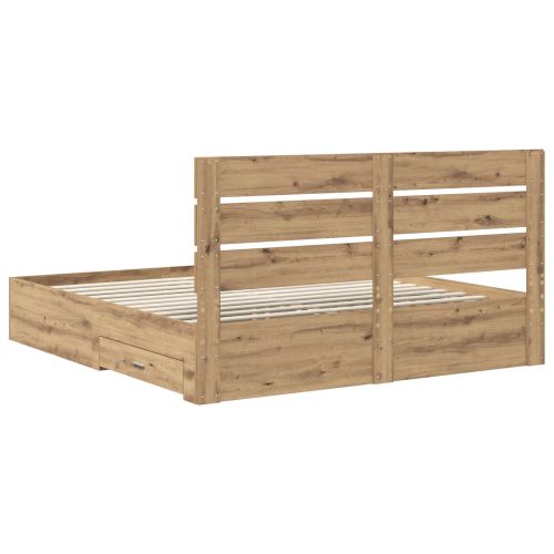 Рамка за легло с чекмедже Дъб 180 x 200 cm Инженерно дърво