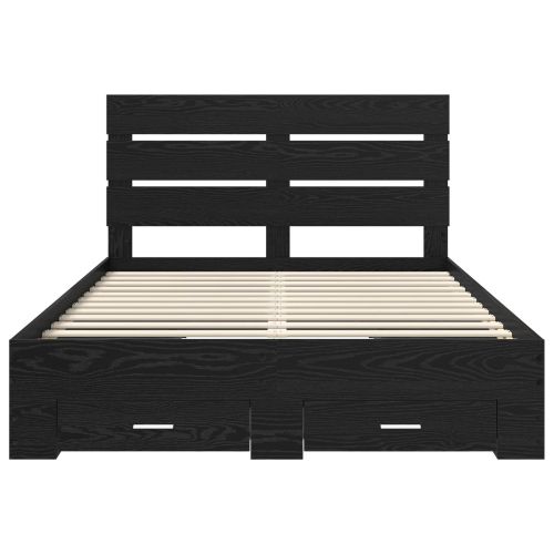 Рамка за легло Черния дъб 160 x 200 cm Инженерно дърво