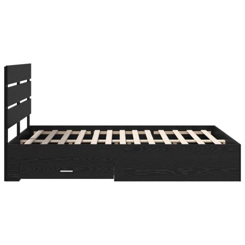 Рамка за легло Черния дъб 160 x 200 cm Инженерно дърво