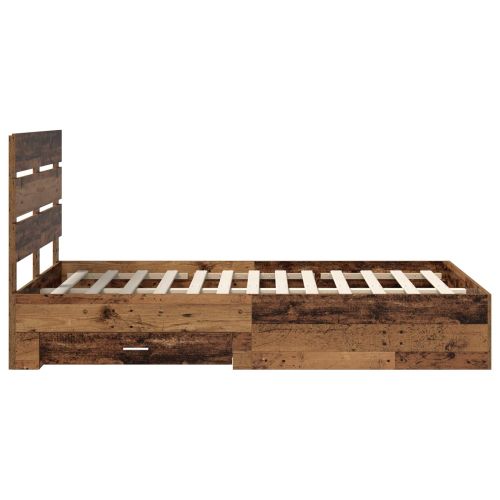 Рамка за легло Старо дърво 120 x 200 cm Инженерно дърво