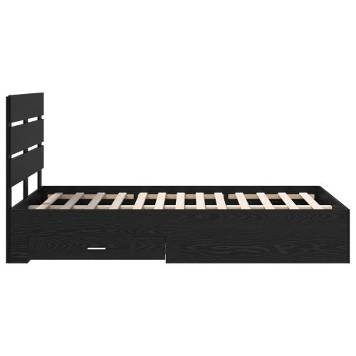 Рамка за легло Черния дъб 120 x 190 cm Инженерно дърво